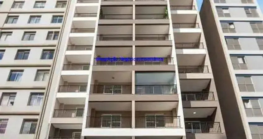 Apartamento Studio 30,25m², 01 dormitório e 01 banheiro.  Condomínio com Segurança e Portaria, piscina, salão de festas e academia.  Excelente