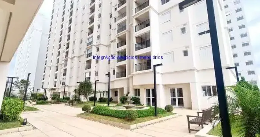 Apartamento MOBILIADO 55m², 02 dormitórios (sendo 01 suíte), 02 banheiros e 01 vaga na garagem.  Condomínio com portaria, segurança, piscina, academia