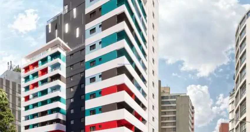 Apartamento studio 17m², 01 dormitório e 01 banheiro; (fotos ilustrativas, entrega prevista para maio/2026).  condomínio com segurança, portaria