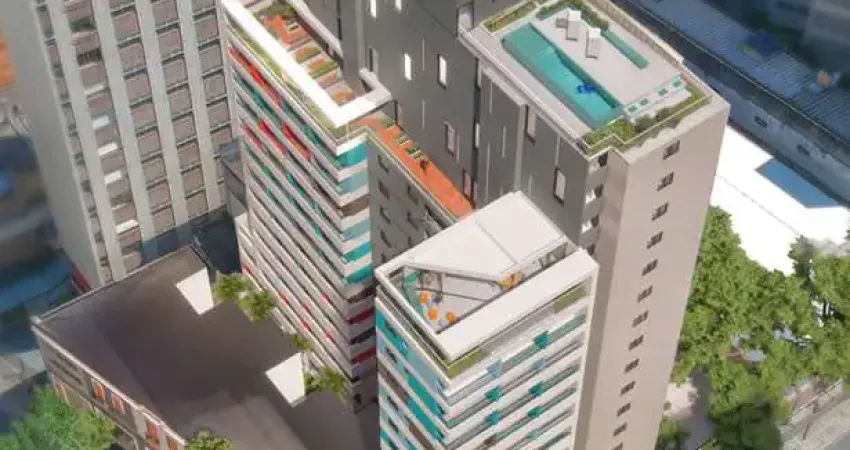 Apartamento studio 17m², 01 dormitório e 01 banheiro; (fotos ilustrativas, entrega prevista para maio/2026). condomínio com segurança, portaria