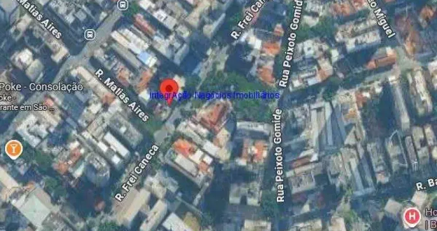 Terreno 1.200m².  excelente localização á 7 minutos andando para a estação do metrô consolação; entre as ruas augusta, matias aires e peixoto gomide.