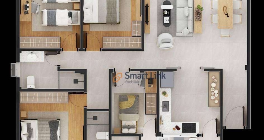 Apartamento com 3 dormitórios à venda, 121 m² por R$ 750.000,00 - Embaré - Santos/SP