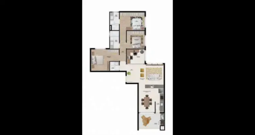 Apartamento 3 quartos sendo 1 suíte para venda no bairro União em Flores da Cunha