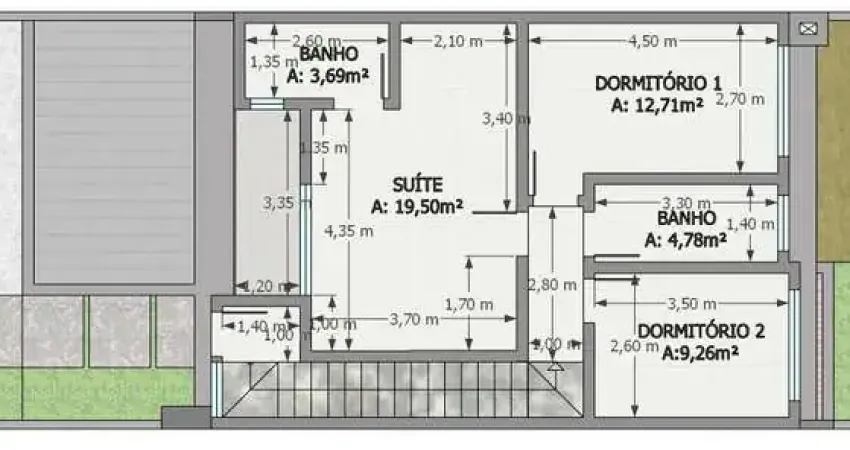 Sobrado Duplex 3 quartos sendo 1 suíte para venda no bairro Cidade Nova em Passo Fundo