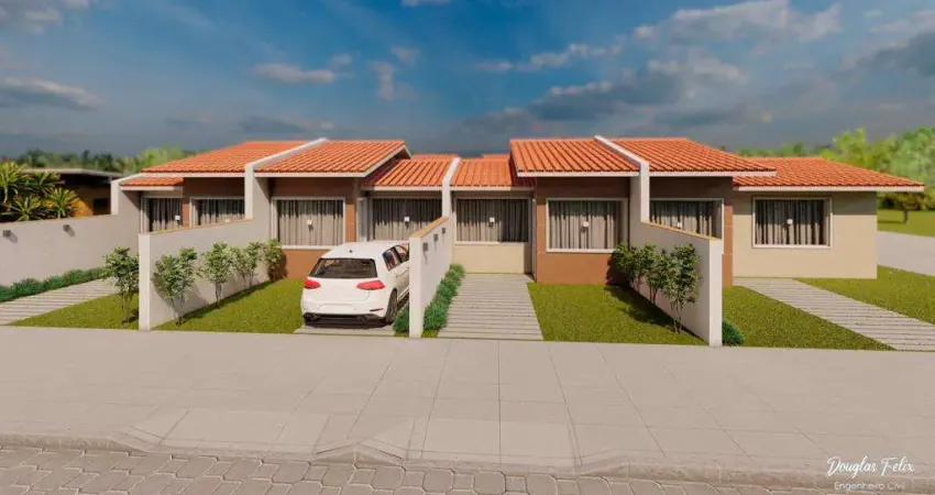 Casa 2 quartos sendo 1 suíte para venda no bairro Praia Azul em Passo de Torres