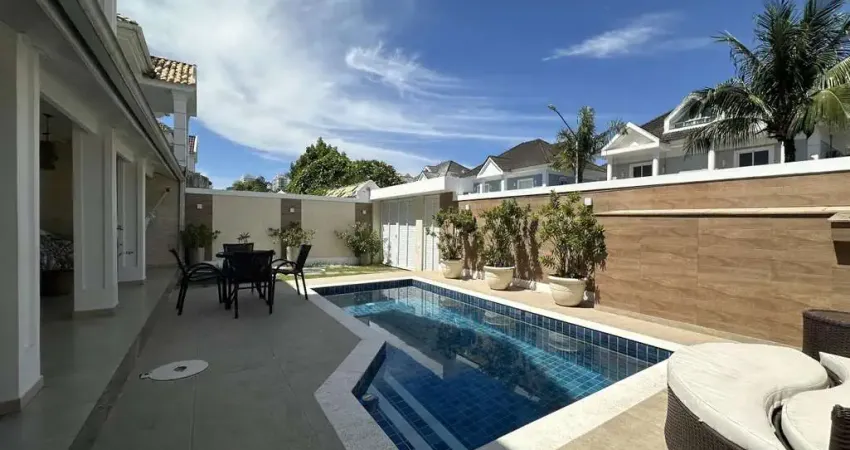 Casa em condomínio para venda em rio de janeiro, recreio dos bandeirantes, 4 dormitórios, 4 suítes, 5 banheiros, 3 vagas