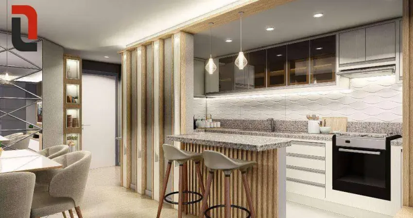 Apartamento com 3 quartos à venda, 77 m² por r$ 603.527 - capão raso - curitiba/pr