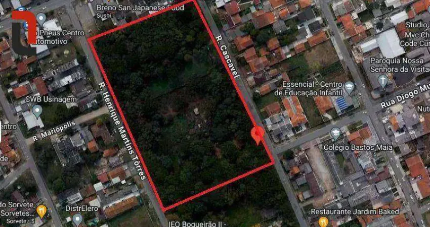 Terreno, 5700 m² - venda por r$ 6.000.000,00 ou aluguel por r$ 38.072,80/mês - boqueirão - curitiba/pr