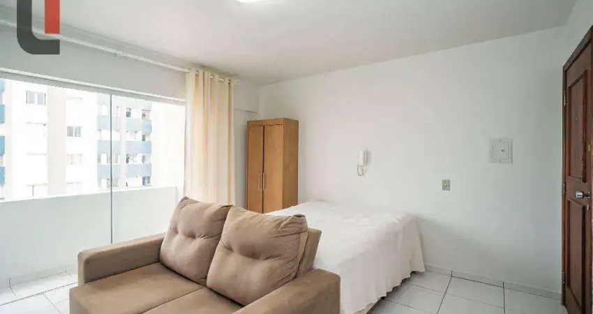 Apartamento com 1 quarto para alugar, 23 m² por r$ 1.500/mês - centro - curitiba/pr
