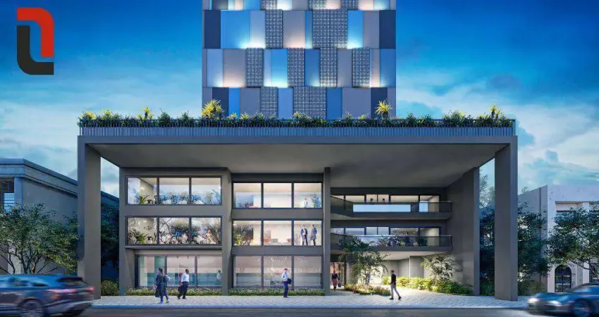 Studio com 1 quarto à venda, 16 m² por r$ 265.000 - portão - curitiba/pr