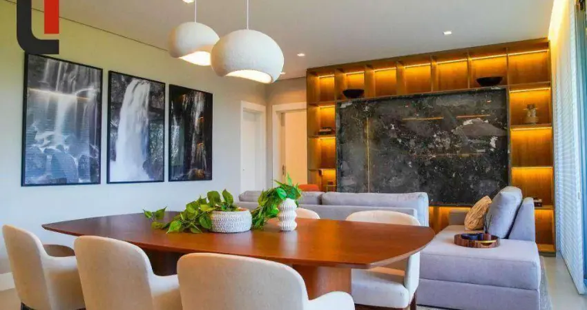 Edifício falls - apartamento 148 m² área privativa 3 suítes, sacada com churrasqueira e 2 vagas no hugo lange