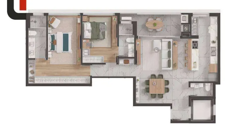 Edifício boutiq - apartamento 111 m² área privativa 2 suítes, sacada com churrasqueira e 2 vagas no bigorrilho