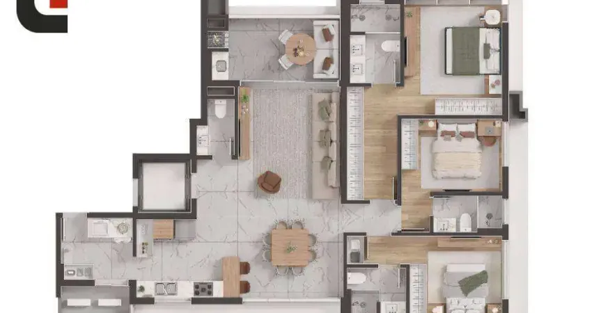 Boutiq - apto 139m² 3 suítes, sacada gourmet e 2 vagas no bigorrilho