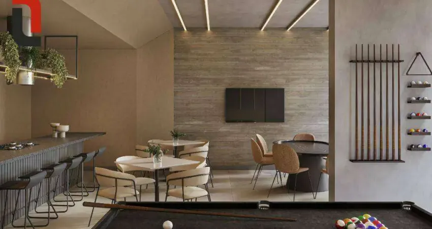 Auth - apto 58m² 1 quarto, sacada gourmet e 1 vaga no centro cívico