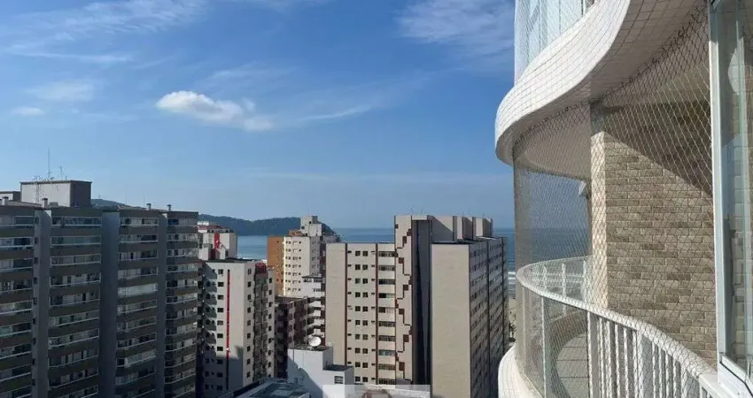 Apto 3 suítes +lavabo, vista mar, mobiliado, alto padrão 2 vagas privativas