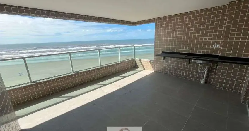 Apto 3 dorms, sacada de frente para o mar, você vai se apaixonar.