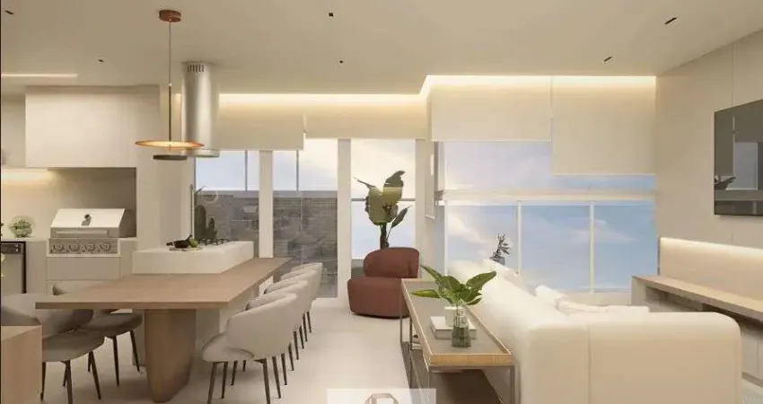 Cobertura Duplex 3 dorm 2 vagas entregue mobiliada pertinho do mar