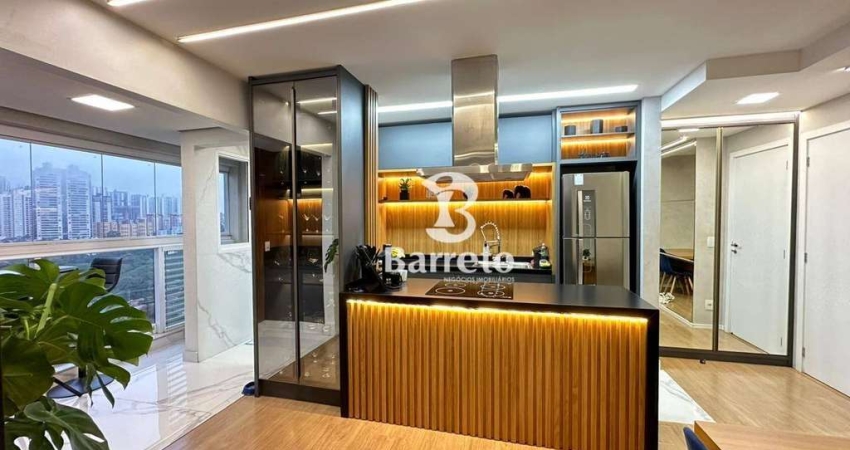 Apartamento com 2 dormitórios, sala estendida, vista para o lago igapó à venda, 73 m² por R$ 780.000 - Jardim Presidente - Londrina/PR.