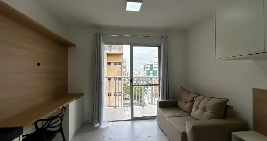 Apartamento novo mobiliado na liberdade na rua da glória à 400 metros da estação
