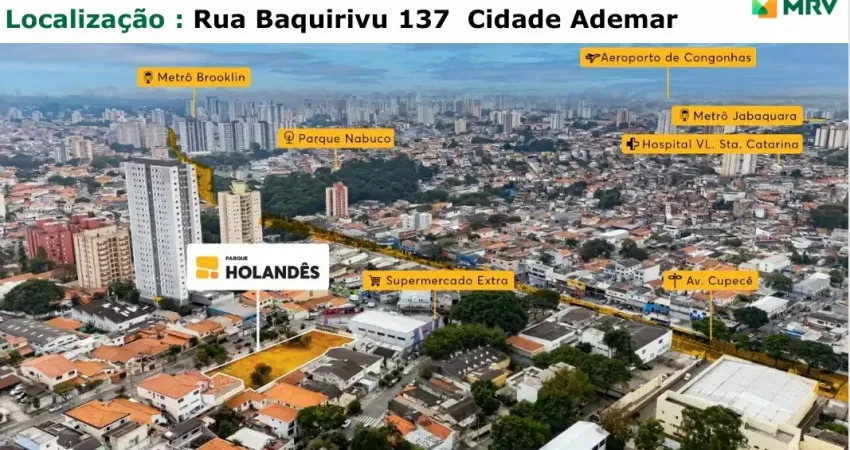 Lindo apartamento ,lançamento na cidade ademar, proximo av > cupecê /dentro do programa minha casa minha vida de 36m²