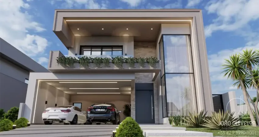Casa em condomínio fechado com 4 quartos à venda na Rua Visconde de Baraúna, 1000, Jardim Carvalho, Ponta Grossa