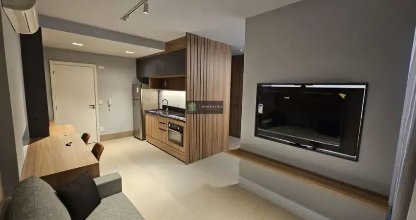 Apartamento Mobiliado para Locação em Campinas, Cambuí, 1 dormitório, 1 suíte, 1 banheiro, 1 vaga