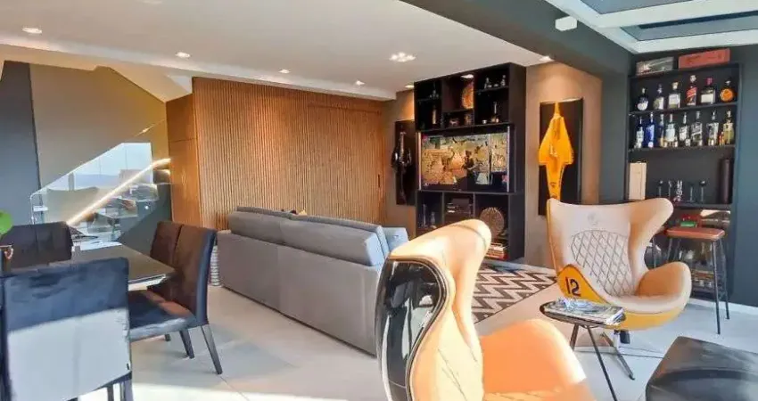 Cobertura Triplex mobiliada com 170m² , 2 suítes , 2 vagas , escritório - Piscina privativa - Novare