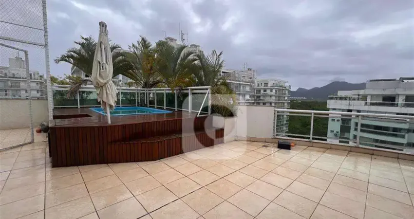 Cobertura 4 quartos 316m2 condominio máximo recreio dos bandeirantes