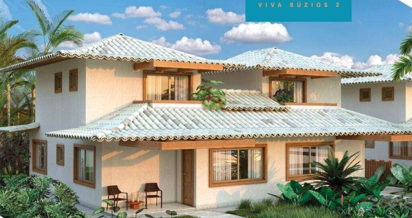 Casa em condomínio à venda, 4 quartos, 2 suítes, 3 vagas, Manguinhos - Armação dos Búzios/RJ