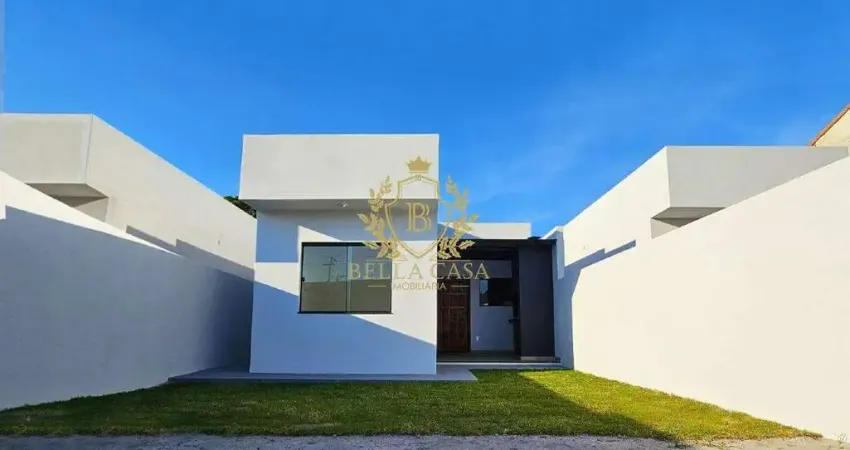 Casa contemporânea com 2 quartos em etapa final de obra – à venda por r$ 295.000,00 - fazendinha-araruama/rj