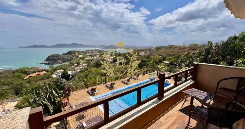 Casa duplex de luxo com vista ao mar com 4 suítes à venda por r$ 4.500.000,00 - ferradurinha - armação dos búzios /rj