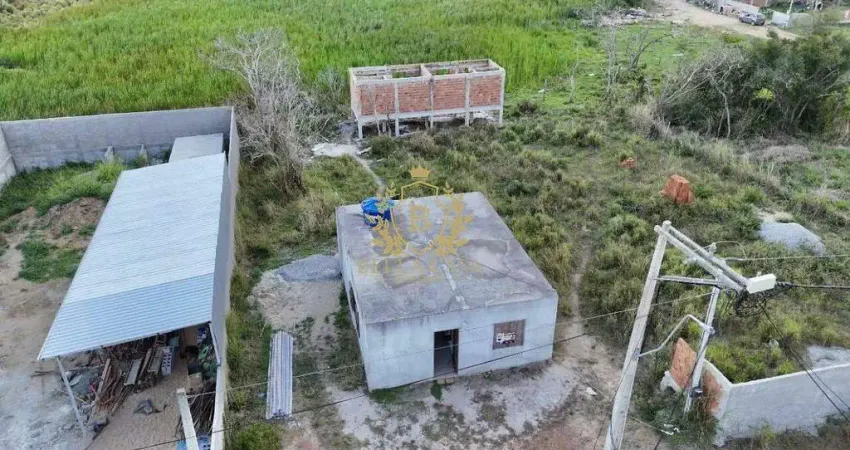 Terreno com casa em construção à venda por r$ 200.000,00 – loteamento vila andré -armação dos búzios/rj