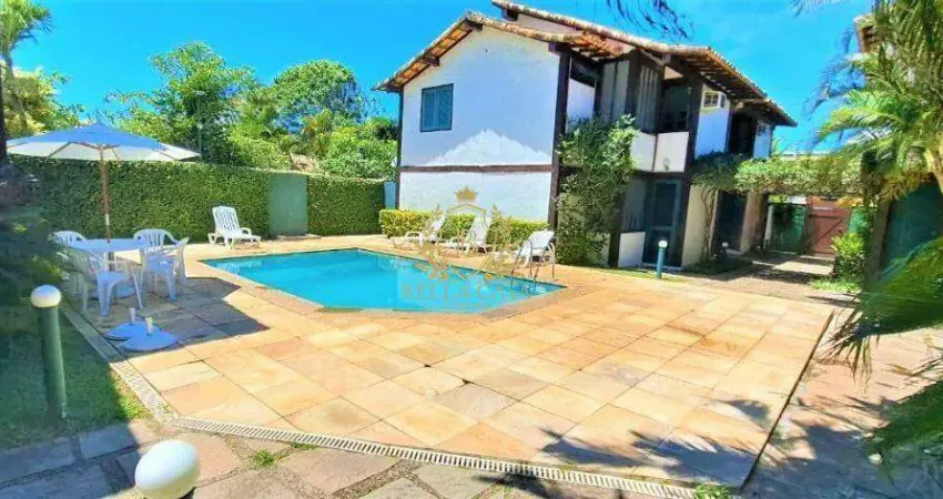 Casa duplex com 3 quartos para locação por r$5.900,00 - geribá - armação dos búzios/rj