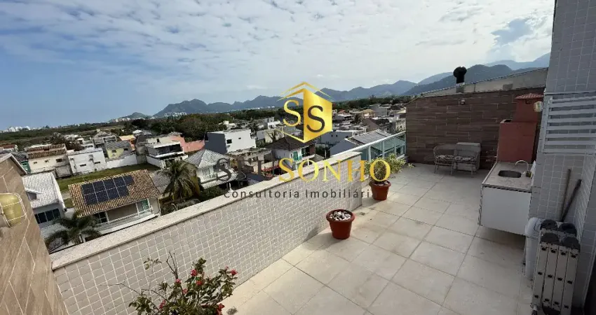 Cobertura duplex 3 qts c/piscina e churrasqueira linda vista - Heaven Vargem Pequena