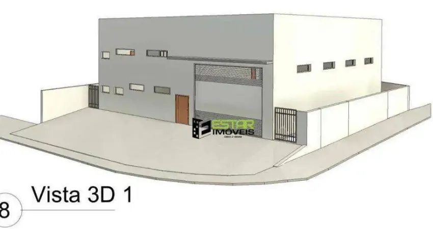 Galpão para alugar, 450 m² por r$ 14.000/mês - jardim imperial - atibaia/sp