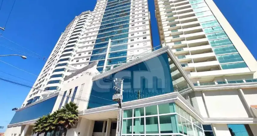 Apartamento semimobiliado para locação no ed. santos dumont - centro de ponta grossa