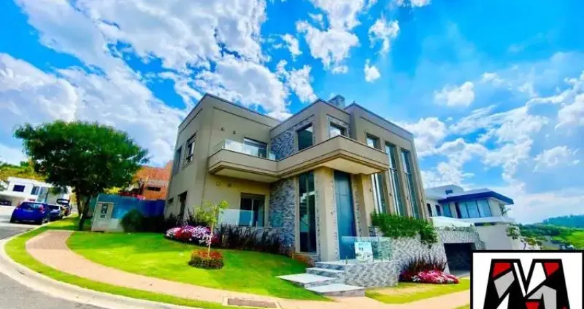 Casa espetacular  a venda no Condomínio fechado Brisas Jundiaí, em Jundiaí, com 04 suites, 06 vagas, piscina e lazer completo.