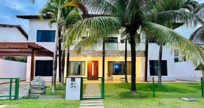 Casa em condomínio fechado com 5 quartos para alugar na Praia de Busca Vida, Camaçari 