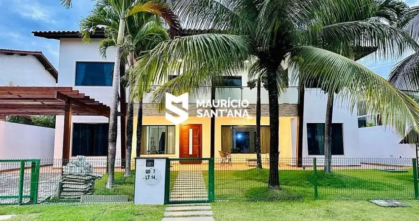 Casa em condomínio fechado com 5 quartos para alugar na Praia de Busca Vida, Camaçari