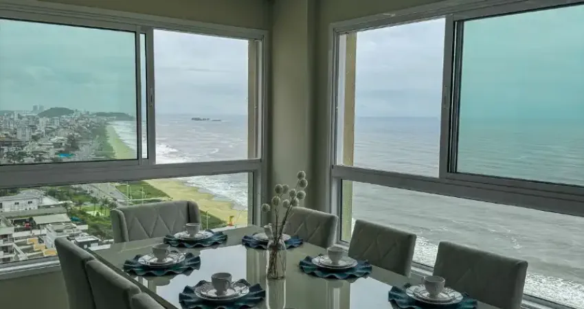 Apartamento frente mar finamente mobiliado e decorado pe na areia