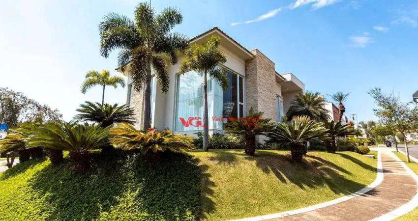 Casa de Luxo com 04 suítes, fino acabamento e piscina com prainha à venda, 760 m² por R$ 7.400.000 - Jardim Vila Paradiso - Indaiatuba/SP