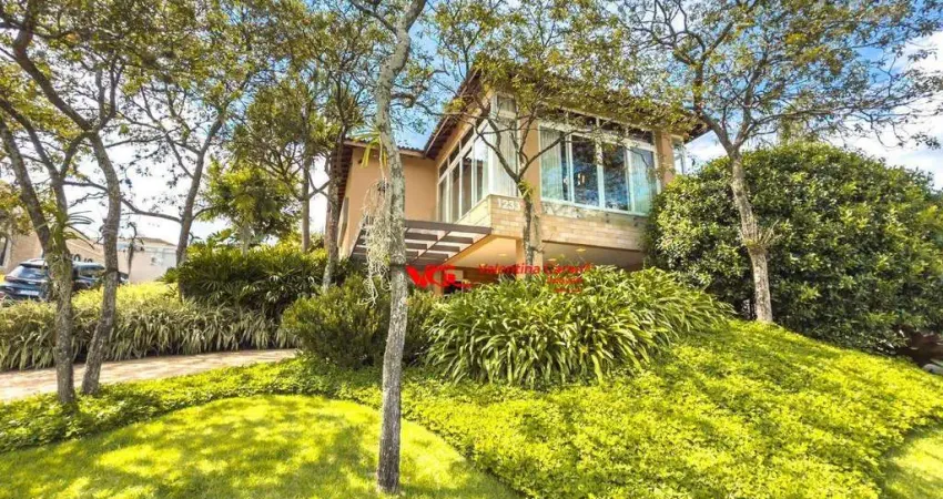 Casa com vista para o lago e 4 suítes à venda, 371 m² por r$  - jardim vila paradiso - indaiatuba/sp