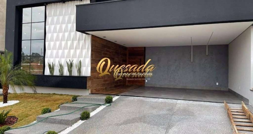 Casa térrea, à venda, 3 quartos, 1 suíte, piscina, planejados, Residencial Milano, Indaiatuba.