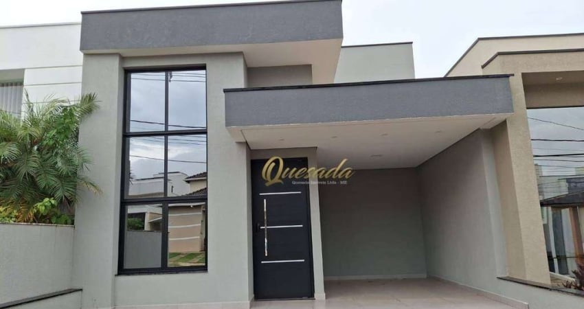 Casa térrea nova à venda, 3 quartos, 1 suíte, planejados, Condomínio Vista Verde, Indaiatuba.