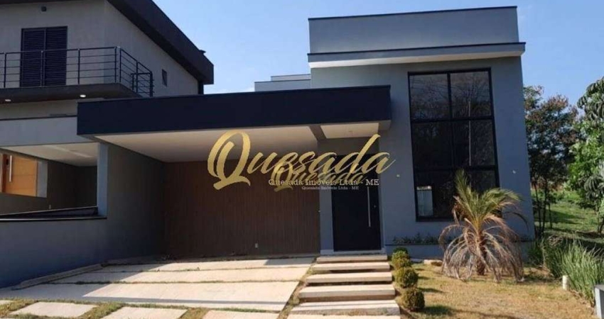 Casa nova, à venda, 3 suítes, Condomínio Gran Reserve, Indaiatuba.