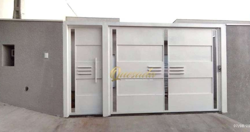 Casa térrea nova à venda, 3 quartos,1 suíte, quintal, Jardim das Maritacas, Indaiatuba.