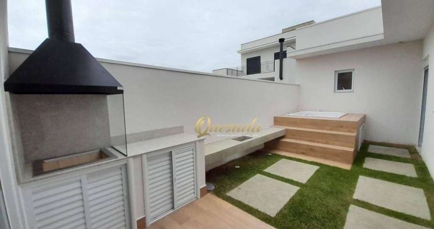 Casa assobradada nova à venda, 3 quartos, 1 suíte, Condomínio Gran Reserve, Indaiatuba.
