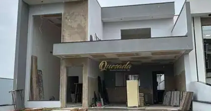 Sobrado em construção à venda, 3 dormitórios, planejados, Condomínio Gran Reserve, Indaiatuba.