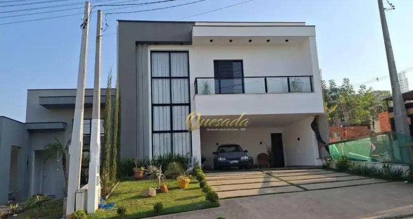 Sobrado novo à venda, 3 suítes, escritório, planejados, Condomínio Piemonte, Indaiatuba.