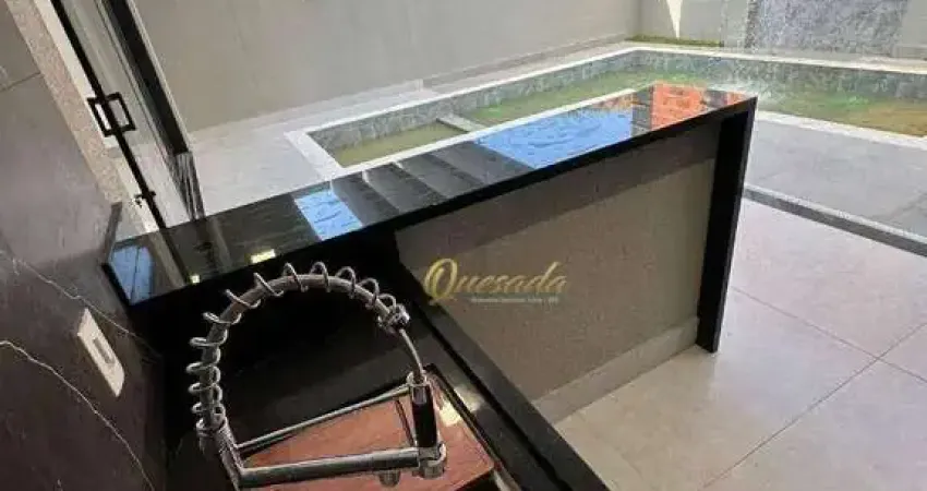 Sobrado novo à venda, 3 suítes, piscina, Condomínio London Park, Indaiatuba.
